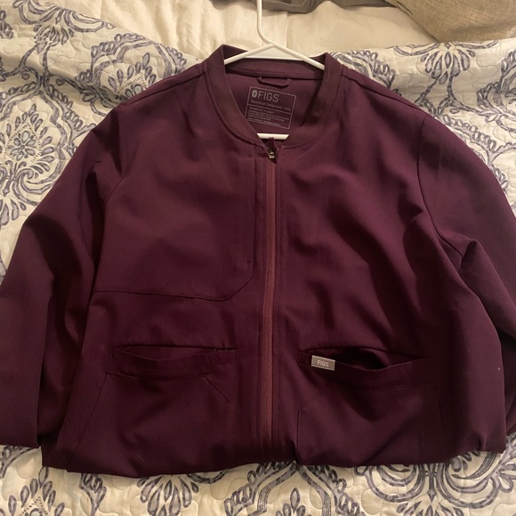 Figs deep purple Bellary jacket. - Picture 2 of 3